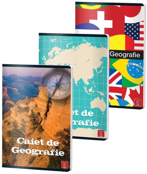 Caiet CLASIC Geografie 24file A4 70gr
