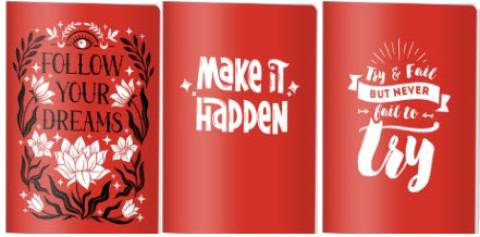 Caiet Matematica, A4, Pigna , coperta plastic, 60file, 70 gr, MIX ROSU